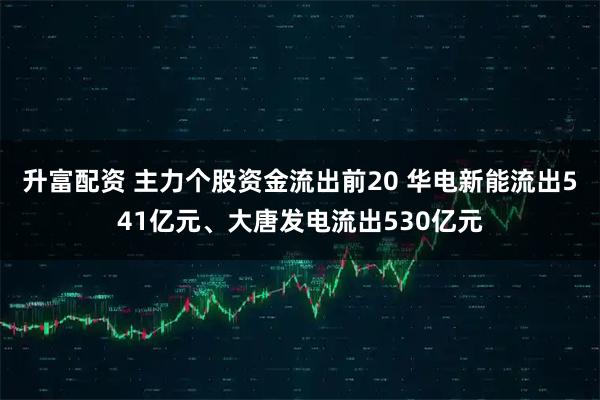 升富配资 主力个股资金流出前20 华电新能流出541亿元、大唐发电流出530亿元